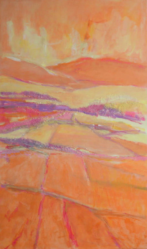 2006 Acrylique - Paysage orange 100x60