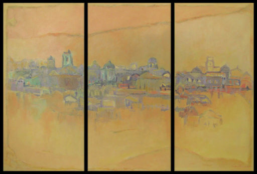 2008 Acrylique - Grande ville sereine 100x150 - 3x