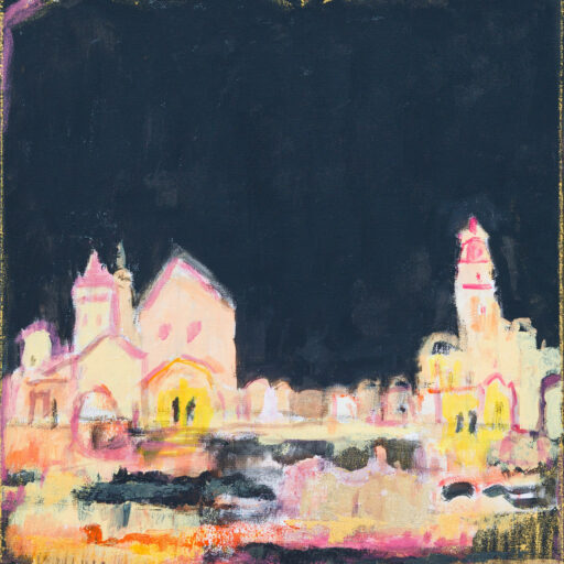 2026 Acrylique Ville Lumière Et Noir 60x50