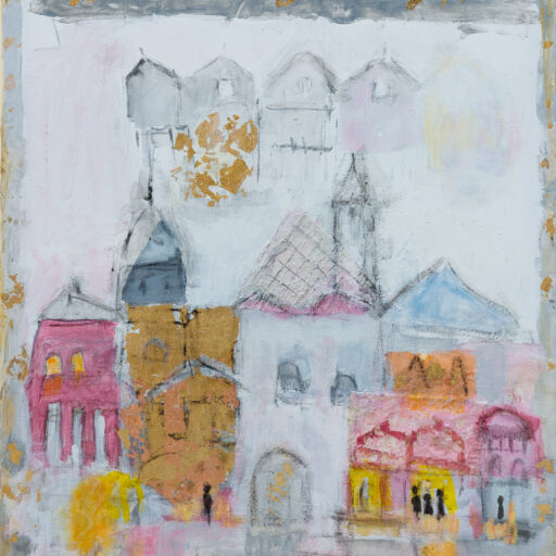 2026 Acrylique Ville Paillettes 80x60